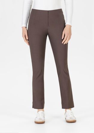 Stehmann Schlupfhose STEHMANN Ina, Damen, Gr. 34, N-Gr, espresso, Web, Obermaterial: 76% Viskose, 21% Polyamid, 3% Elasthan, Basic, Basic schmal kn&ouml;chellang, H