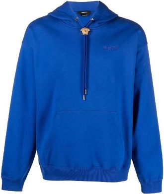 Versace La Medusa Cotton Hoodie, Size Small
