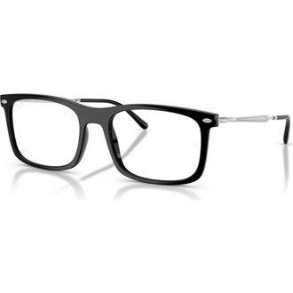 Ray-Ban 54mm Rectangle optical glasses in Black at Nordstrom
