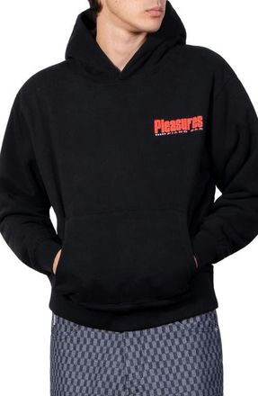 Pleasures Piano Bar Pullover Hoodie in Black at Nordstrom, Size Xx-Large