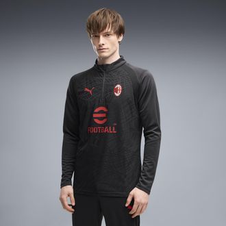 Puma Maglia da training con zip AC Milan da uomo, Accessori, Grigio, 3XL