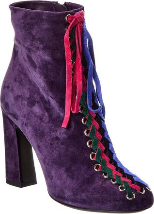 Roger Vivier Tressage Suede Bootie