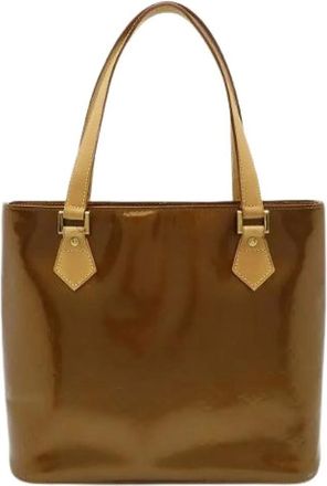 Louis Vuitton Pre-owned Tote Bags, female, Brown, Size: ONE SIZE Pre-owned Monogram Vernis Houston Tote Bag