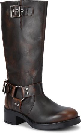 Steve Madden Womens Leather Beau Brown Boots - Size UK 6
