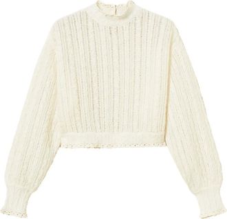 Twin-Set Maglione con ruches - Bianco