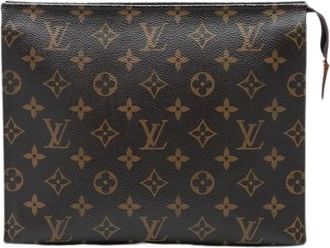 Louis Vuitton Pre-owned Clutches, female, Brown, Size: ONE SIZE Pre-owned Toiletry Pouch 26