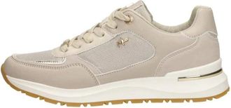 Mexx Schoenen, Dames, Beige, 36 EU, Leer, Nonja Sneakers