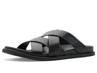 Tommy Hilfiger Bivin Belt Mens Sandals Black 001 : 11 D - Medium, Faux Leather