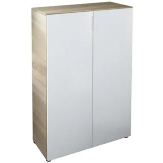 Usinestreet Armadio Multiuso 2 Ante - Marrone Rovere 36x103h cm