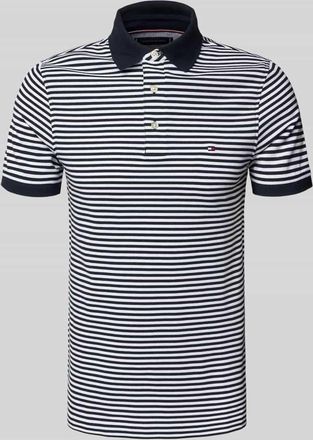 Tommy Hilfiger Slim Fit Poloshirt aus Baumwoll-Elasthan-Mix in Marine, Gr&ouml;&szlig;e XXXL