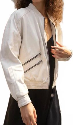 Mauritius Hariet Leather Jacket In Offwhite