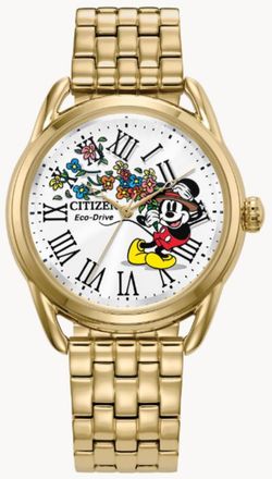 Citizen Mickey Classic Automatic White Dial Ladies Watch FE7093-57W