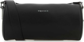 Alexander McQueen Alexander Mcqueen Black Leather Mc Queen Roller Crossbody Bag
