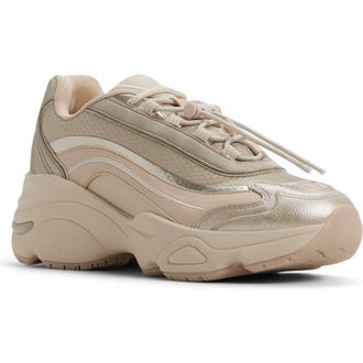 Aldo Kitri Platform Sneaker in Cream Multi at Nordstrom, Size 7.5