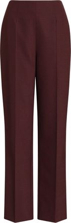 Alberta Ferretti Tailored Straight-Leg Trousers with Crease and High Waist