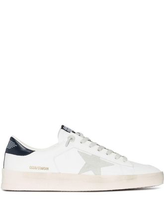 Golden Goose star-patch lace-up sneakers - White