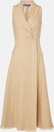 Ralph Lauren Collection Silk and linen midi dress