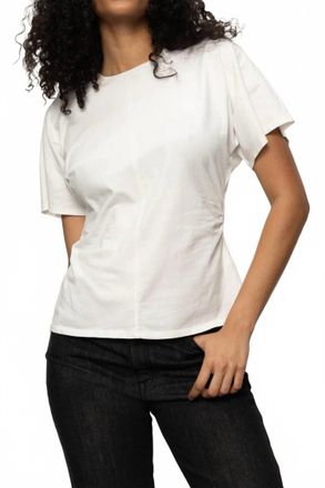 Sanctuary Shirred Waist Dolman Tee In White