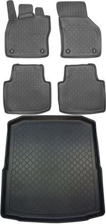 OEM Skoda Superb Iii Sed&aacute;n Desde Mayo De 2015. Juego De Alfombrillas Para Coche Y Maletero