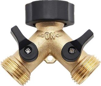 OEM Grifo - Grifo Para Lavadora - Conectores En Y - Resistente - Apto Para Jard&iacute;n - 1 Unidad