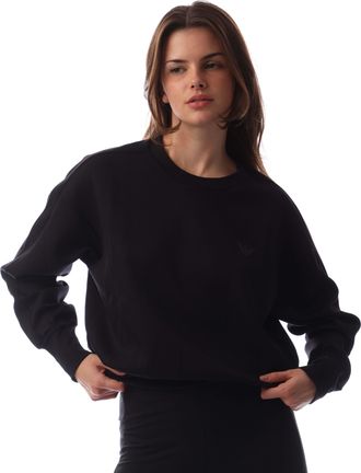 Emporio Armani Womens Sweatshirt in Black - Size Medium