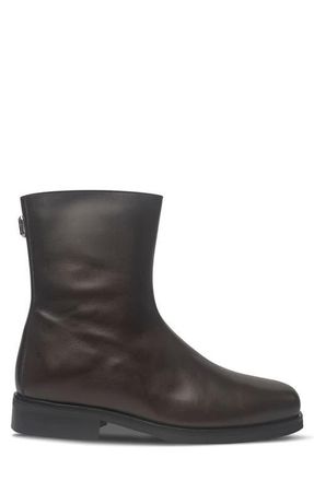 Collegium Stivale Leather Boot in Marrone Leather at Nordstrom, Size 10Us