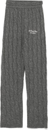 Sporty & Rich Faubourg cable-knit trousers - Grey