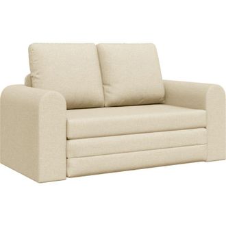 vidaXL Sof&aacute; Cama Crema 148 X 71 X 83 Cm Tela Vidaxl
