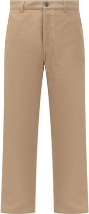Ami Werkbroek - Heren - Straight fit broeken - Beige - XS - Katoen - Broeken