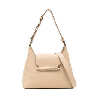 Strathberry Dames, Tassen, Beige, Maat: ONE Size Leer