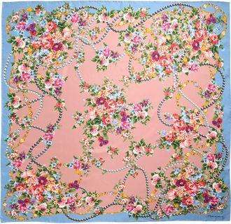 Dolce & Gabbana Floral Print Silk Square Scarf in Hf5Xk Mazzolini Fiori Fros at Nordstrom