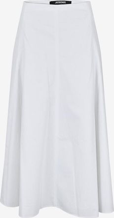 Jacquemus Ausgestellter Popeline-Midirock La jupe Triangle