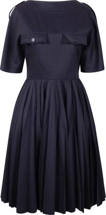 Prada Kleedjes, Dames, Blauw, S, Midi Jurk