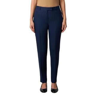 Brooks Brothers Pantaloni Sartoriali in Lino - - Trousers - Donna - Blu - 2XS