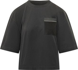 Brunello Cucinelli Black Solid Crew Neck T-Shirt