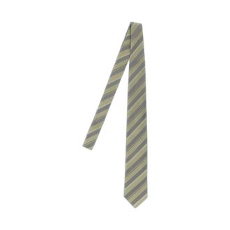 Brunello Cucinelli Corbata de seda Regimental - Accessories - Hombre - Verde - ONE SIZE