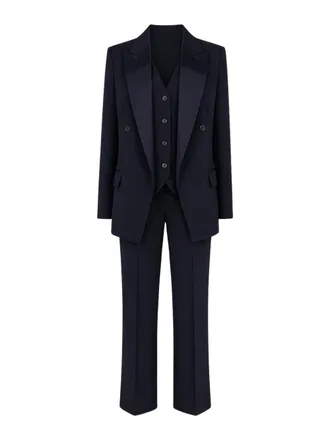 Max Mara Womens Suit Studio Blue Dress