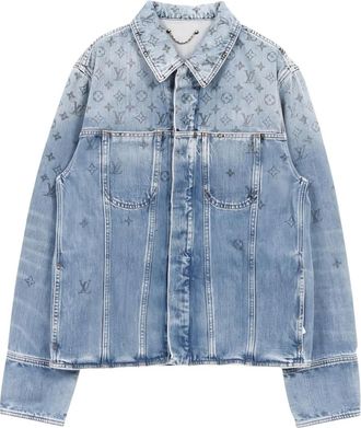 Louis Vuitton 2010s monogram denim jacket - Blue