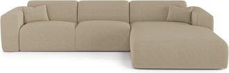 Sia Home Sof&aacute; cama derecho pana beige 140 cm