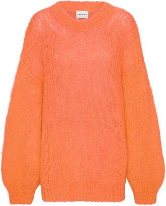 Americandreams Pepper Ronde Hals Pullover - Dames - Ronde hals truien - Oranje - ONE Size - Wol - Truien & Vesten