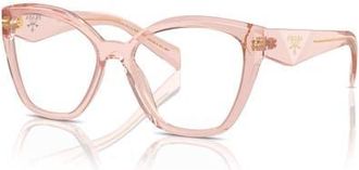 Prada 54mm Irregular optical glasses in Pink at Nordstrom