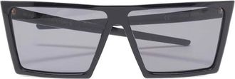 Retro Superfuture Zonnebril met geometrisch rechthoekig montuur - Zwart