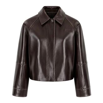 FRNCH Frnch - Plaka Jas - Dames - Jassen - Bruin - Maat: XS Poliester