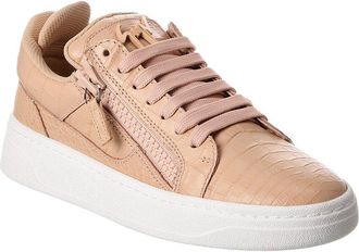 Giuseppe Zanotti Gz/94 Croc-Embossed Leather Sneaker