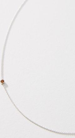 Maya Brenner Designs 14K White Gold Asymmetric Birthstone Necklace