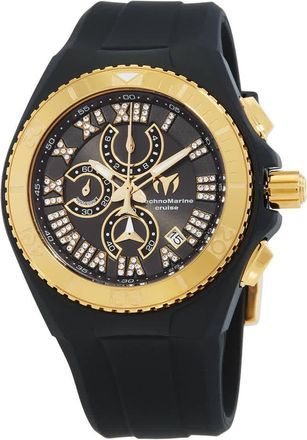 Technomarine Cruise Chronograph Quartz Black Mother of Pearl Dial Mens Watch TM-119016