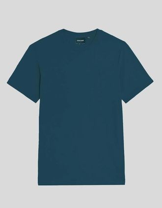 Lyle & Scott Lyle And Scott Mens Cotton Crew Neck T-Shirt - Blue - Size: 34