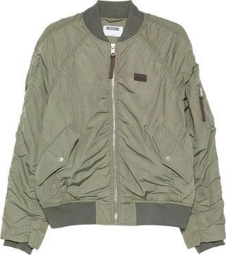 Moschino Bomber con ruches - Verde