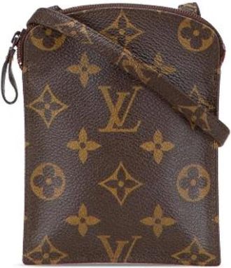 Louis Vuitton Pre-owned Cross Body Bags, female, Brown, Size: ONE SIZE Pre-owned Canvas Cross Body Bag