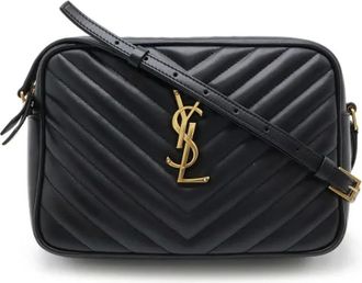 Saint Laurent Pre-owned Cross Body Bags, female, Black, Size: ONE SIZE Pre-owned Leather shoulder-bags